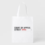 COURT OF APPEAL STREET  Reusable Bag Reusable Grocery Bags