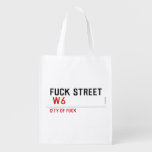 FUCK street   Reusable Bag Reusable Grocery Bags
