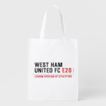 WEST HAM UNITED FC  Reusable Bag Reusable Grocery Bags