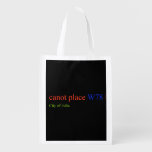 canot place  Reusable Bag Reusable Grocery Bags