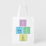 I
 LUV
 U  Reusable Bag Reusable Grocery Bags