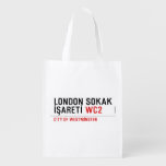 LONDON SOKAK İŞARETİ  Reusable Bag Reusable Grocery Bags