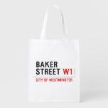 baker street  Reusable Bag Reusable Grocery Bags