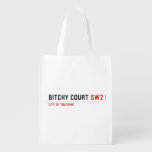 Bitchy court  Reusable Bag Reusable Grocery Bags