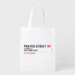 Prayer street  Reusable Bag Reusable Grocery Bags