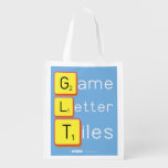 Game
 Letter
 Tiles  Reusable Bag Reusable Grocery Bags