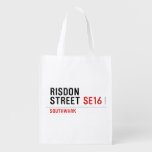 RISDON STREET  Reusable Bag Reusable Grocery Bags