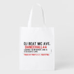 Dj Beat MC Ave.   Reusable Bag Reusable Grocery Bags