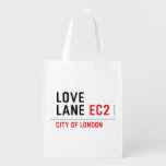 LOVE LANE  Reusable Bag Reusable Grocery Bags