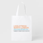 Less-Stress nORTH lONDON  Reusable Bag Reusable Grocery Bags