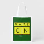 GAME
 ON  Reusable Bag Reusable Grocery Bags