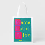 Game
 Letter
 Tiles  Reusable Bag Reusable Grocery Bags
