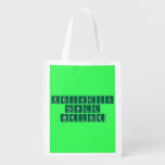 Periodic
 Table
 Writer  Reusable Bag Reusable Grocery Bags