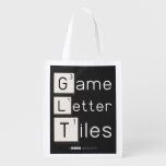Game
 Letter
 Tiles  Reusable Bag Reusable Grocery Bags