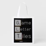 Game
 Letter
 Tiles  Reusable Bag Reusable Grocery Bags