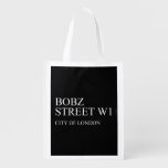 BOBZ Street  Reusable Bag Reusable Grocery Bags