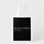 Glaiza's Street  Reusable Bag Reusable Grocery Bags