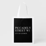 piccadely Street  Reusable Bag Reusable Grocery Bags