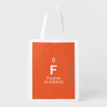 F  Reusable Bag Reusable Grocery Bags