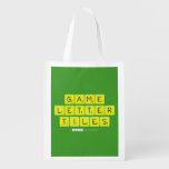 Game
 Letter
 Tiles  Reusable Bag Reusable Grocery Bags