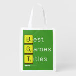 Best
 Games
 Titles  Reusable Bag Reusable Grocery Bags