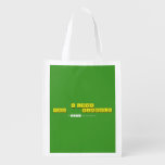 I LOVE YOU           NJABULO  Reusable Bag Reusable Grocery Bags