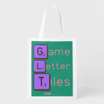 Game
 Letter
 Tiles  Reusable Bag Reusable Grocery Bags