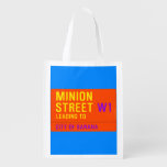 Minion Street  Reusable Bag Reusable Grocery Bags
