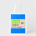 Minion Street  Reusable Bag Reusable Grocery Bags