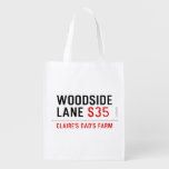 woodside  lane  Reusable Bag Reusable Grocery Bags