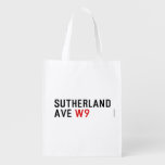 Sutherland ave  Reusable Bag Reusable Grocery Bags