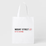 Mount Street  Reusable Bag Reusable Grocery Bags