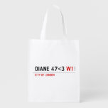 DIANE 47<3  Reusable Bag Reusable Grocery Bags