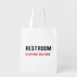 Restroom  Reusable Bag Reusable Grocery Bags