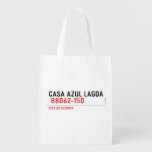 CASA AZUL LAGOA   Reusable Bag Reusable Grocery Bags