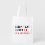 Brick Lane Curry  Reusable Bag Reusable Grocery Bags