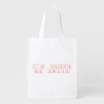 I'm having
 my period  Reusable Bag Reusable Grocery Bags