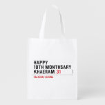 Happy 10th Monthsary Khaeram  Reusable Bag Reusable Grocery Bags