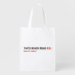 Taits Beach Road  Reusable Bag Reusable Grocery Bags