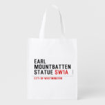 earl mountbatten statue  Reusable Bag Reusable Grocery Bags
