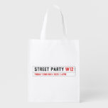 Street Party  Reusable Bag Reusable Grocery Bags