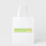 brewer road  Reusable Bag Reusable Grocery Bags
