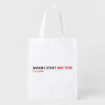 BAHABEY STREET  Reusable Bag Reusable Grocery Bags
