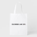 COLEBROOK LANE  Reusable Bag Reusable Grocery Bags