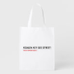 Kgauza Key Gee Street  Reusable Bag Reusable Grocery Bags
