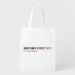 Mortimer Street  Reusable Bag Reusable Grocery Bags