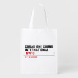 SQUAD ONE SOUND INTERNATIONAL   Reusable Bag Reusable Grocery Bags