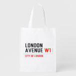 London Avenue  Reusable Bag Reusable Grocery Bags