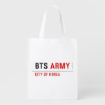 bts  Reusable Bag Reusable Grocery Bags