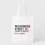 Wilderness  Street  Reusable Bag Reusable Grocery Bags